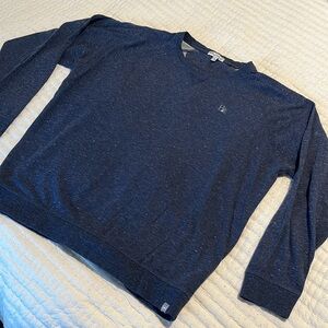 Peter Millar heather navy crewneck